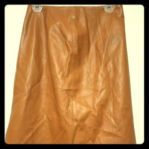 Les Copains Leather Skirt